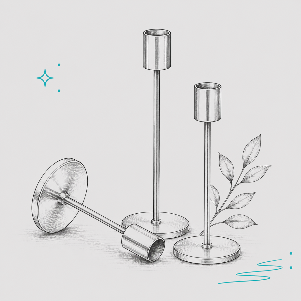 Stick Candle Holders