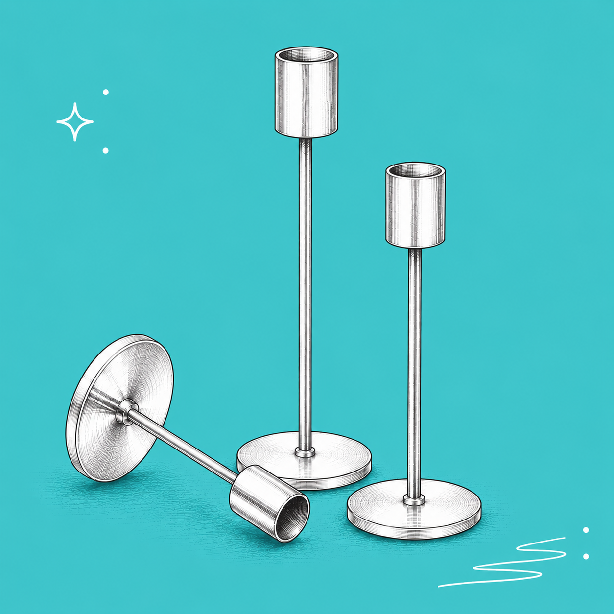 Stick Candle Holders